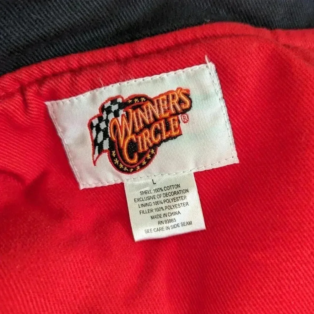 Vintage Nascar Racing Jacket Size Large #8 Dale Earnhardt Jr. Y2K